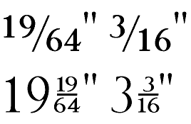 Alternative Fractions look better than Regular Fractions for Measurements